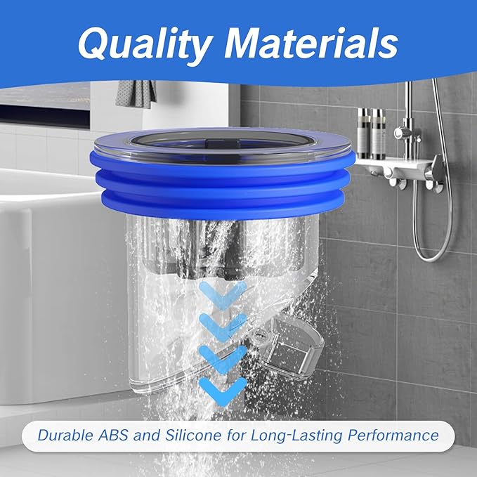 NIIIYTYB 2PCS Drain Backflow Preventer Anti Odor Shower Valve Odor Proof Floor Drain Stopper for Bathrooms Kitchens Deodorizing Copper Sewer Core Plug Anti Olores Smell Stopper (1.3''-1.77'')