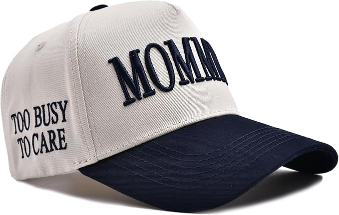 Womens Trucker Hat - with Mommin Embroidery Ponytail Fit - Mothers Day Great Gifts for Mom Wife Stepmom