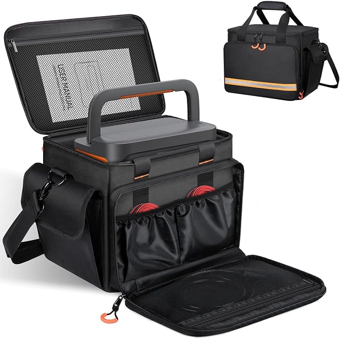 Portable Station Bag Compatible with Jackery Portable Power Station Explorer 500, With Plenty of Room for Accessories, Waterproof and Non-slip Bottom, and Abrasion-resistant Nylon Fabric