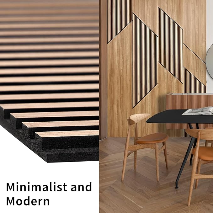 8-Pack Teak Wood Grain 3D Wall Panels with Adhesive, Peel and Stick PVC Wall Tiles for Accent Wall, Covers 48.83 Sq Ft for Luxury Living Room & Bedroom Decor