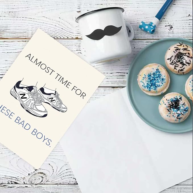 Funny Father's Day Card for Husband, New Dad Gifts from Wife, First Time Dad Gifts Hilarious Shoes