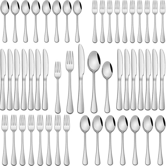 DEHOV 30 Pieces Silverware Set, Premium Stainless Steel Flatware Set Service for 6, Mirror Polished Tableware Cutlery Set for Home Kitchen, Restaurant, Hotel