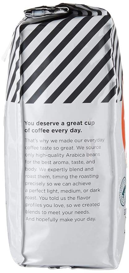 Amazon Fresh Colombia Whole Bean Coffee, Medium Roast, 12 Ounce (Pack of 2)