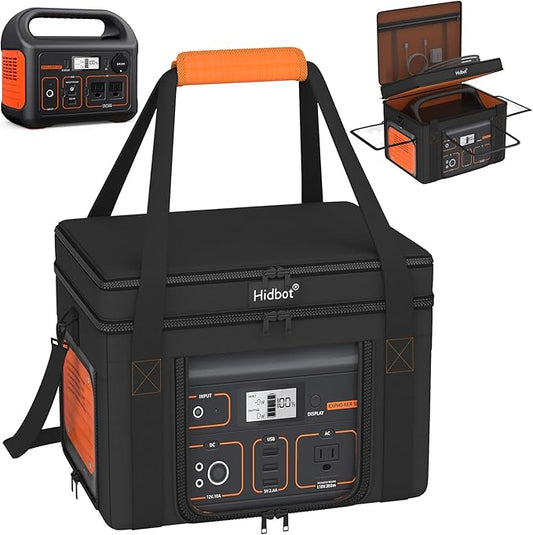 Travel Carrying Case for Jackery Explorer 500,Portable Power Station Storage Bag Fits Jackery Explorer 500 with Waterproof Bottom, Side Ventilation Double Layer for Jackery Accessories,Bag Only