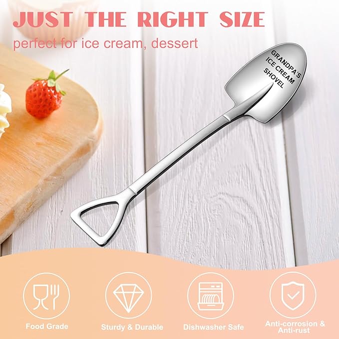 Funny Gifts for Grandpa Birthday Fathers Day Christmas Stocking Stuffers - Grandpa's Ice Cream Shovel