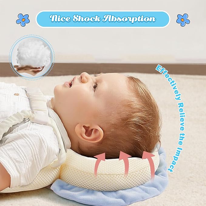 Baby Head Protector Cushion Backpack with 3 Baby Knee Pads for Walking & Crawling. (Astronaut)