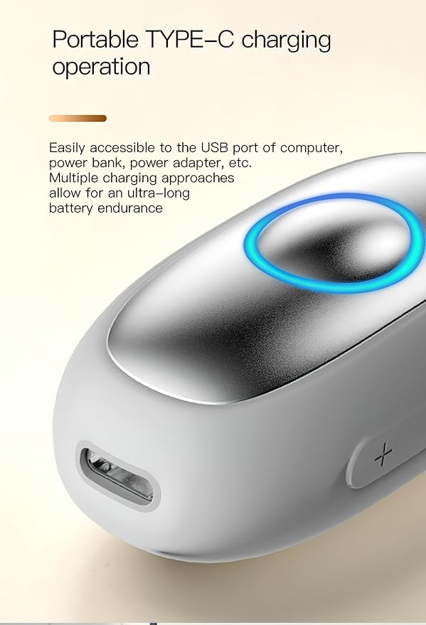 Sleep Aid Handheld Intelligent Device with App Control, Smart Pulse Technology for Sleep and Nap Support (Blue)
