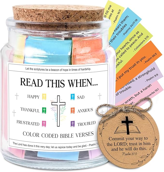 NewEleven Mothers Day Gifts For Women - Christian Gift For Her, Friends - Confirmation Gifts for Boys, Girls - Inspirational, Birthday Gift From Bestie, Family, Coworker - Bible Verse Jar