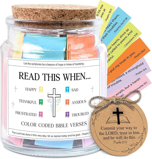 NewEleven Mothers Day Gifts For Women - Christian Gift For Her, Friends - Confirmation Gifts for Boys, Girls - Inspirational, Birthday Gift From Bestie, Family, Coworker - Bible Verse Jar