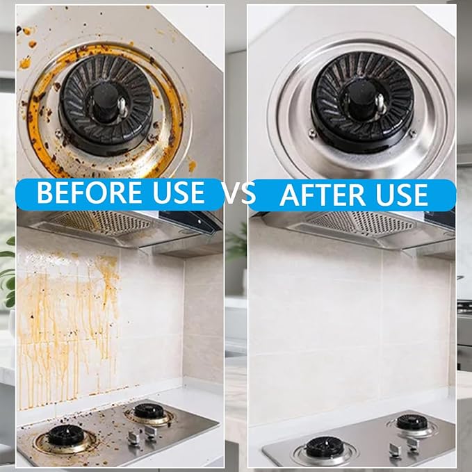 Heavy Duty Degreaser,New Upgrade Kitchen Heavy Duty Cleaner Spray Portable Degreasing Spray, All-Purpose Kitchen Pots and Pan Cleaner for Appliances Countertops Range Hoods (3, White)