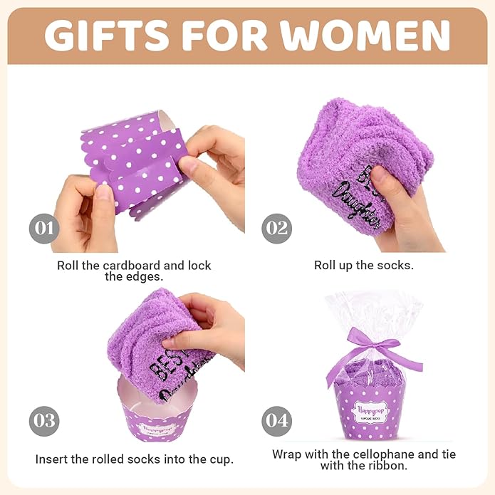 HAPPYPOP Mothers Day Socks - Sisters Aunt Gifts, Gifts for Sister Daughter Mother in Law
