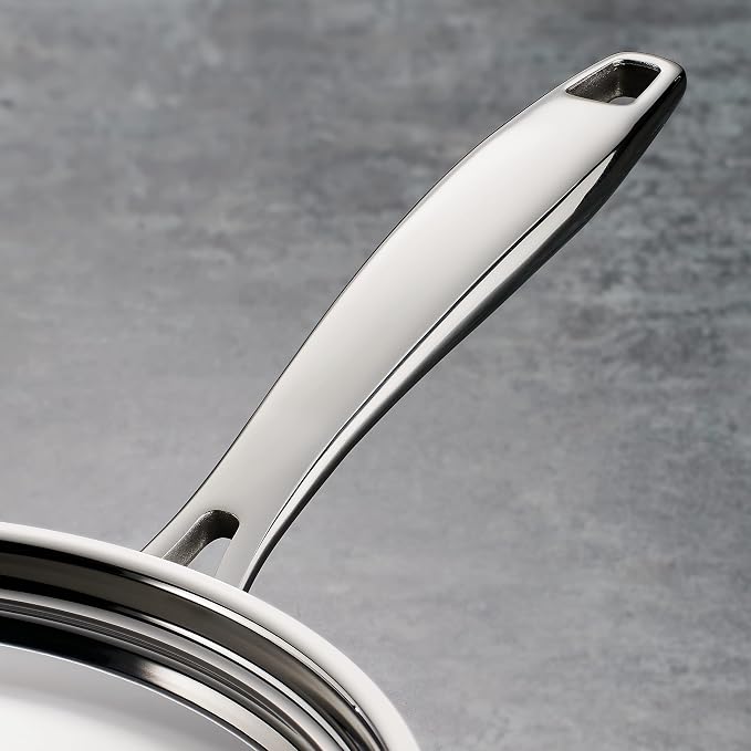 Tramontina Signature Tri-Ply Clad Stainless Steel 11-Inch Square Grill Pan | Induction-Ready, Dishwasher-Safe, NSF-Certified, Made in Brazil