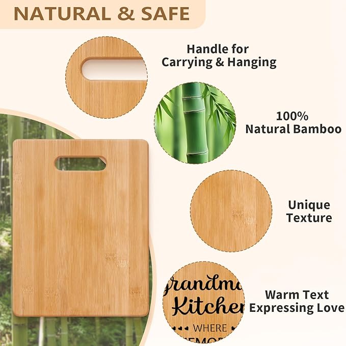 Grandma Gifts, Grandma Birthday Gifts - Unique Cutting Board - Best Gifts for Grandma from Grandchildren - Thoughtful Mothers Day Christmas Gifts for Grandma Grandmother Gift Ideas 13.2x9.3 in