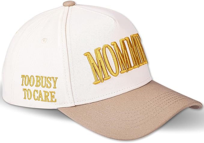 Womens Trucker Hat - with Mommin Embroidery Ponytail Fit - Mothers Day Great Gifts for Mom Wife Stepmom