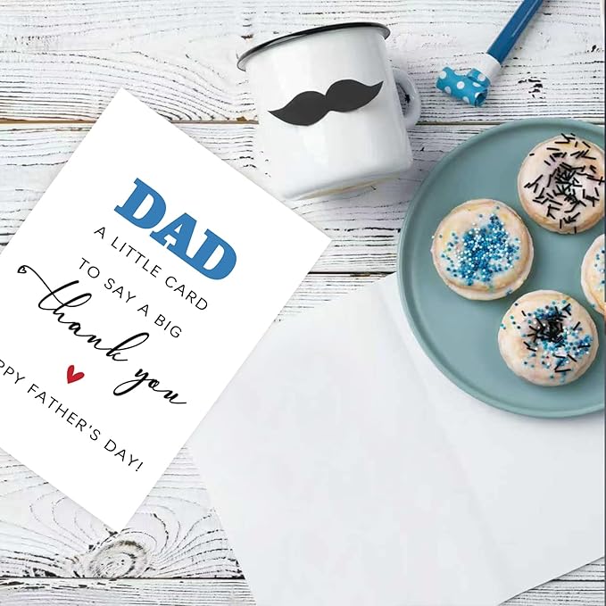 Funny Father‘s Day Gifts for Men, Happy Father Day Gifts from Daughter Son Wife,Thank You Card for Dad Husband On Father Day