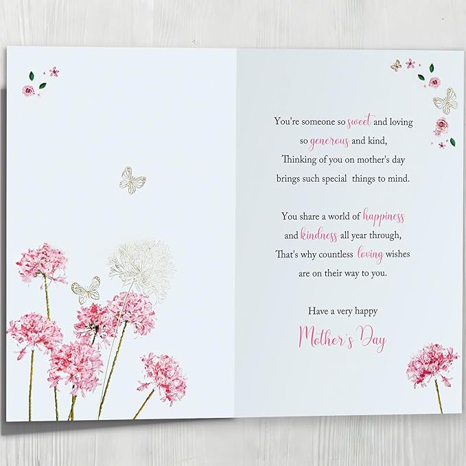 Happy Mothers Day Card Gifts for Stepmother，Stepmom Mother's Day Card, Stepmom Appreciation Card