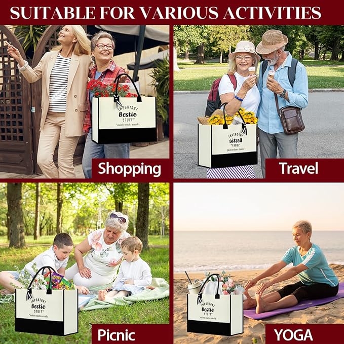 FORBIDDEN PAPER Gifts Tote Bag Important Stuff Tote Gift Gifts Birthday for Shopping Bag Grocery Bag Utility Tote