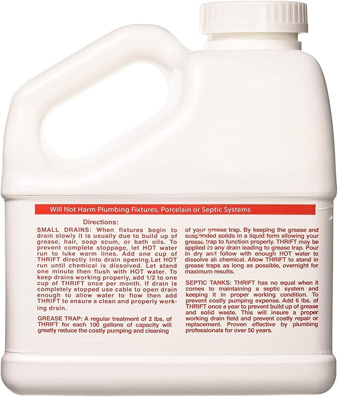 THRIFT T-600 Alkaline Based 6 lb. Granular Drain Cleaner (3-(Pack))