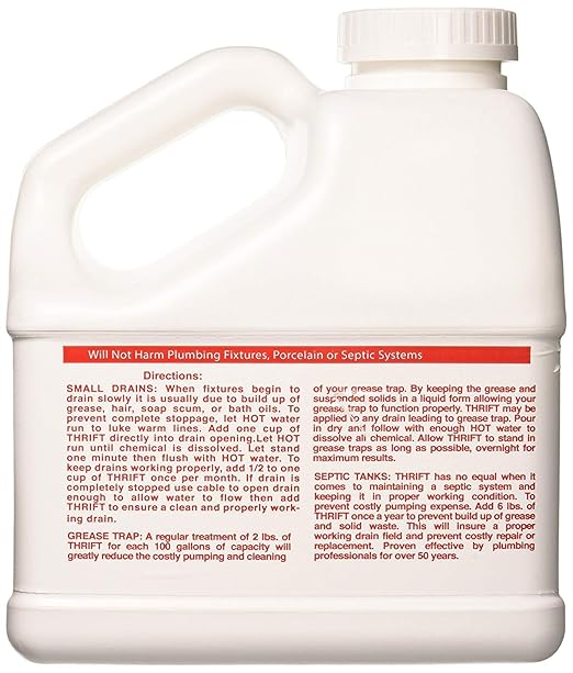 THRIFT T-600 Alkaline Based 6 lb. Granular Drain Cleaner (2-(Pack))
