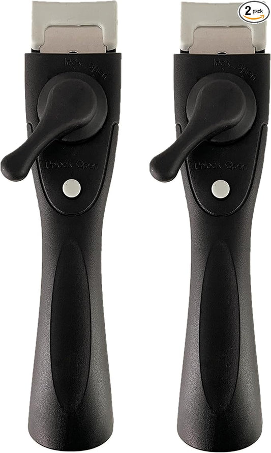 Twins Pack Detachable Handle 2 Sets Removable Handle Black, Clip Handle, Universal Detachable Handle, Replacement Handle, Pot Woks Frying Pan Stockpot Handle,Anti-Scalding