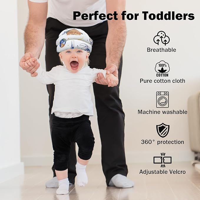 Baby Head Protector Baby Helmet for Crawling Walking, No Bumps Safety Head Adjustable Protective Cap for Walking, Playing (Style 5)