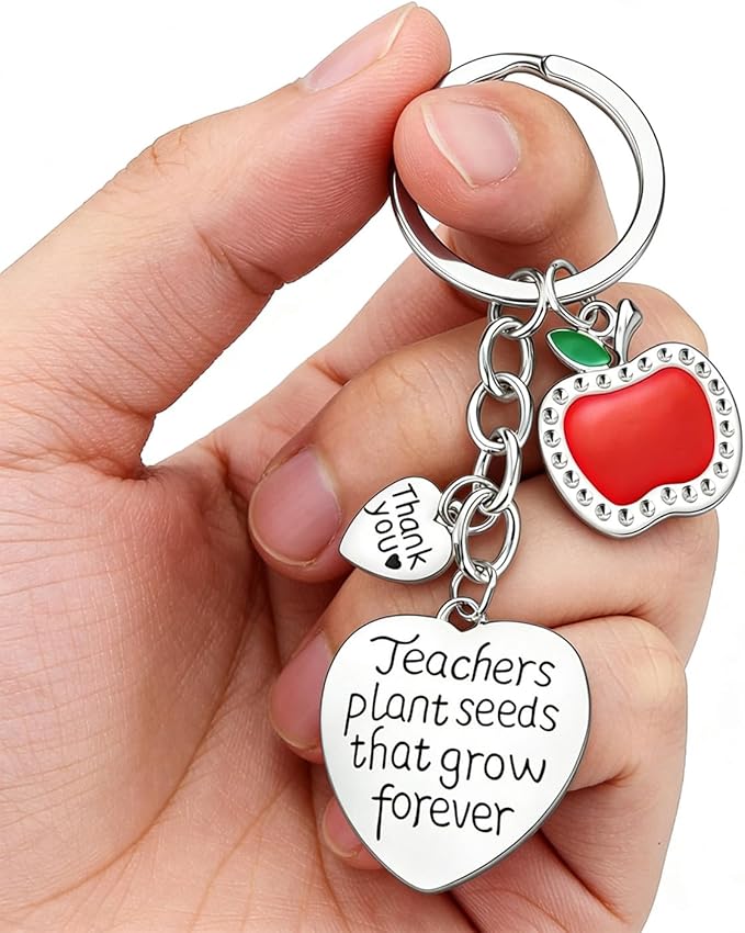 Personalized Teacher Appreciation Gifts for Women/Men, Custom Keychain for Teacher, End of Year Teacher Gifts, Teacher Retirement Gifts 2026