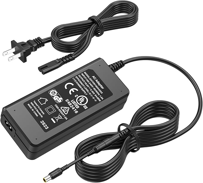 65W for Jackery Portable Power Station Charger Power Cord for Jackery Explorer 160 240 290 E290 E240 E160 Solar Generator & for Honda 290 200 Power Supply AC Adapter Battery Charging Plug Cable