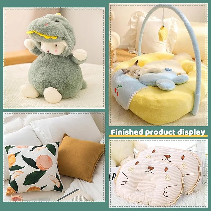 Jmuiiu 8.82oz/250g Pillows Stuffing Fiberfill, Polyfill Stuffing for Stuffed Animals, Premium Polyester Fiberfill, High Resilience Crochet Stuffing for Craft,Pillow, Cotton Batting