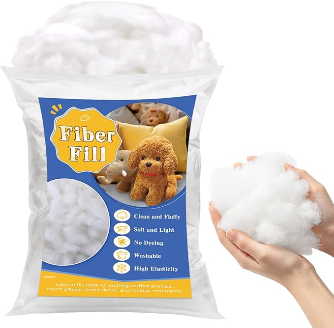Polyfill Stuffing, Fluffy Pillow Stuffing for Stuffed Animals, Couch Cushion, Cloud Decorations, Stuffing for Stuffed Animals Craft, Pillow Filling Stuffing for Pillows Crafts Pet Bed 2.2lb/35.5oz