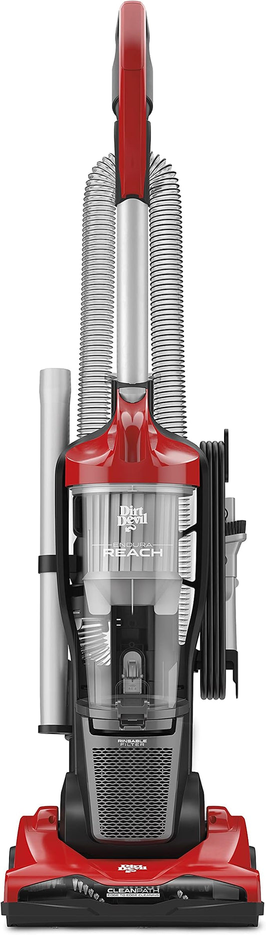 Dirt Devil Endura Reach Upright Bagless Vacuum Cleaner | For Carpet and Hard Floor, Powerful, Lightweight, Corded Vacuum Cleaners for Home Use