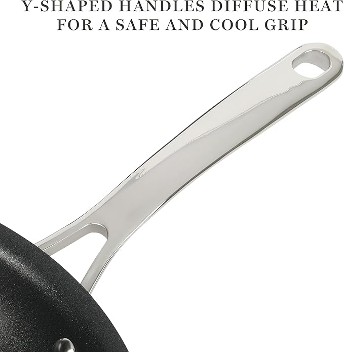 Martha Stewart Lockton Premium Nonstick 10 Piece Enamel Heavy Gauge Aluminum Pots and Pans Cookware Set - Linen White