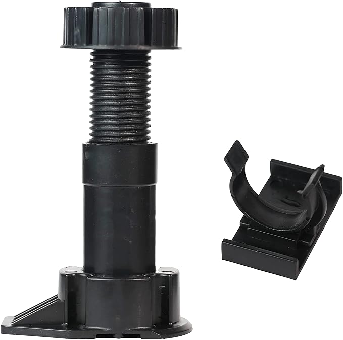 Berta 2-Pack, Cabinet Leveler Legs-330 lb Capacity, Leg-Adjusts from 4"–5 1/10” (100-130 mm) (100-130 mm, 2 Pieces)
