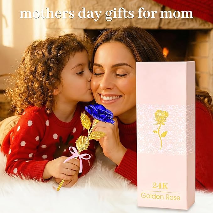 Mothers Day Mom Gifts for Women Grandma, Artificial Forever Birthday Flowers Galaxy Glass Eternal Roses with Heart Shaped Crystal Vase, Mother's Day Anniversary Wedding Rose Gifts for Wife Sister