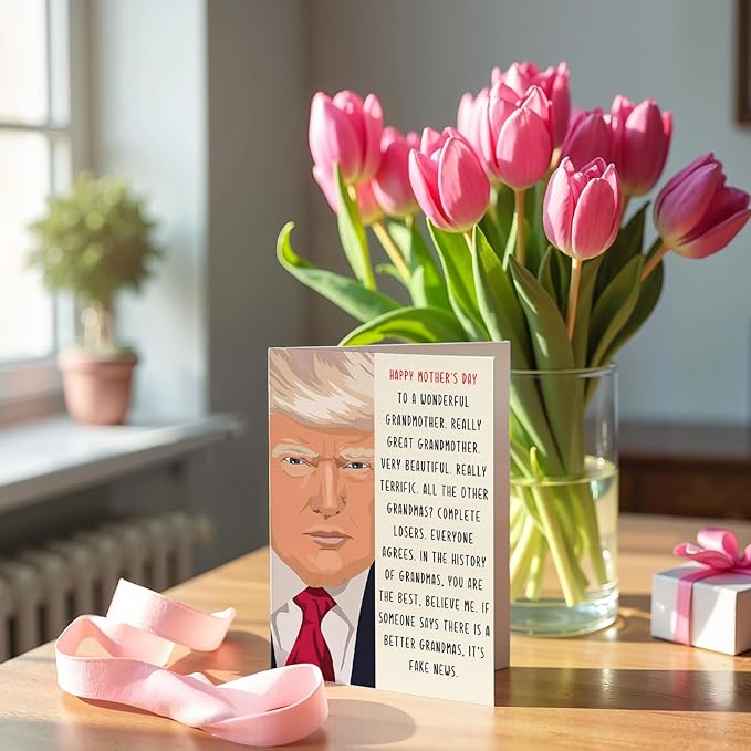 Funny Mothers Day Card for Grandma, Happy Grandma Mothers Day Gift from Grandson Granddaughter, Great Mother's Day Card Gift for Nana