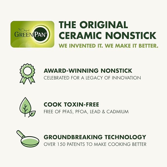 GreenPan Valencia Pro Ceramic Nonstick 13 Piece Cookware Set, Hard Anodized PFAS-Free Pots & Pans, Induction Ready, Compatible on All Cooktops, Dishwasher Safe, Oven Safe to 600F, Gray