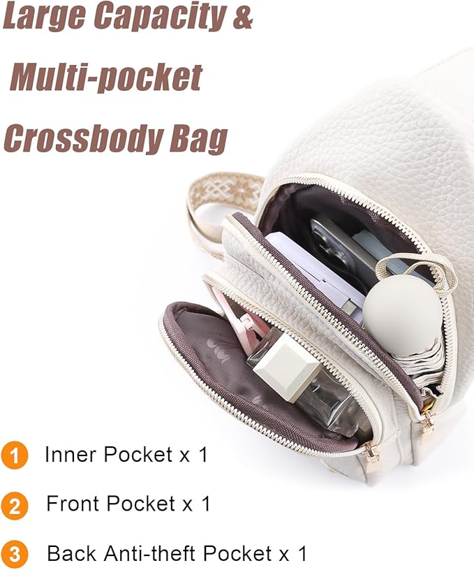Mothers Day Gifts for Mom Crossbody Bags Anniversary Birthday Mom Gifts for Women Sling Bag Fanny Pack Chest Anti Theft Purse Christmas Secret Santa Gift Ideas for Her Girlfriend Wife