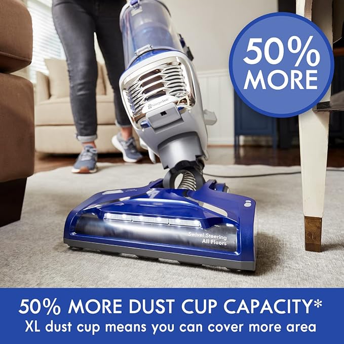 Kenmore DU5080 Bagless Upright Vacuum Lift Cleaner 2-Motor Power Suction with HEPA Filter, 3-in-1 Combination Tool, Pet Handi-Mate for Carpet, Hard Floor, 2 Liters, Navy | 2-Motor Power Suction, HEPA Filter, 3-in-1 Combination Tool, Pet Handi-Mate, For...