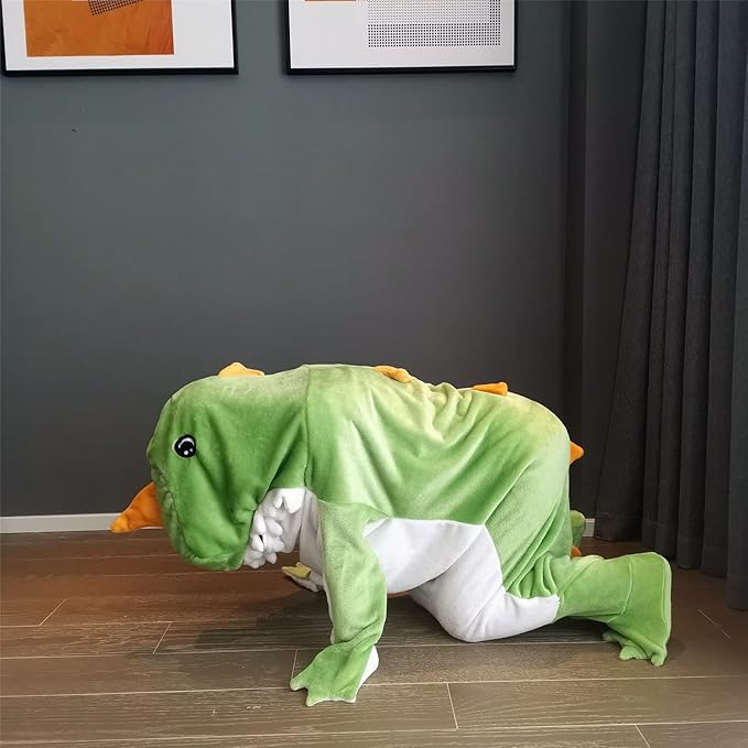 Wearable Dinosaur Blanket Hoodie Animal Sleeping Bags Soft Cozy Dinosaur Gifts(M fit for 4'9"-5'1")