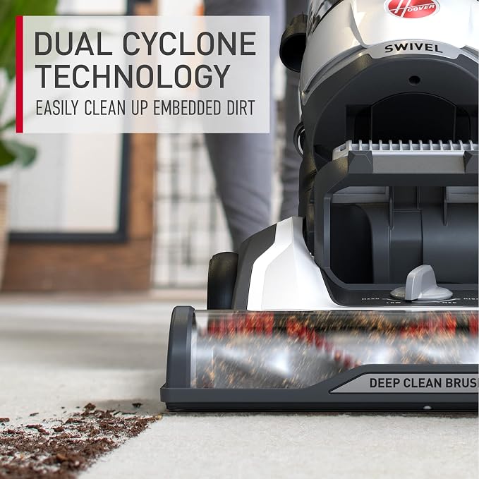 Hoover MaxLife Elite Swivel Vacuum, Bagless Upright Vacuum | HEPA Media Filtration, MAXLife System, WindTunnel Technology, Corded Vacuums for Home Use