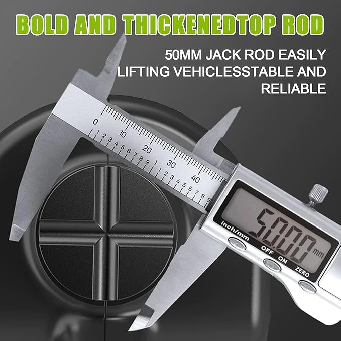 E-HEELP Electric Car Jack Kit 5 ton 12V Hydraulic Car Jack Lift (Lifting Range: 5.3-14.17inches) with Impact Wrench Inflator Pump for Car SUV Sedan MPV, LCD Display and Tire Pressure Monitor