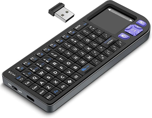All-in-One Mini Keyboard with Touchpad, a Sturdy Aluminum Frame. Rechargeable & Portable. Seamless Connectivity with iPad, Mac, and PC. The Perfect Companion for Smart Home, IT Tech & Field Service.