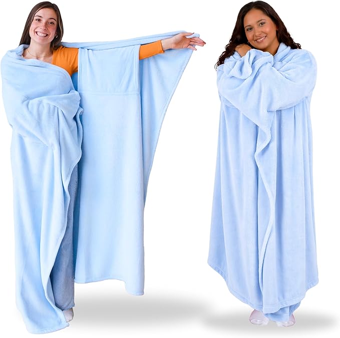 Super Blanky Wearable Blankets for Women, Adult Wearable Blanket Men, Mother's Day Gifts for Her, Wife Birthday Gift Ideas