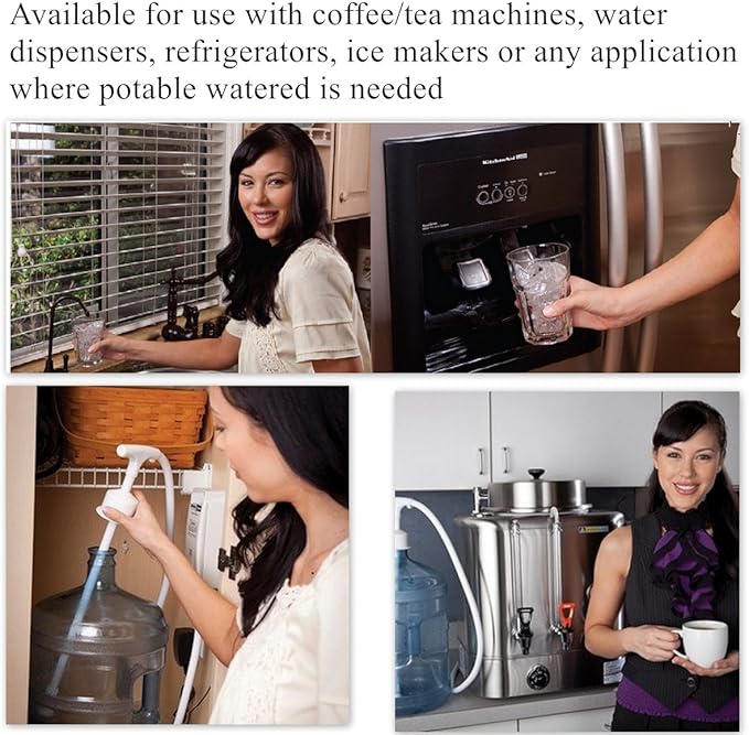 LIYUAN Bottled Water Dispenser Pump System 5 Gallon Water Jug Pump 5 Gal Electric Water Dispenser Ice Maker Water Dispenser Drinking Water Pump Coffee Water Dispensing System with Single Inlet Pipe