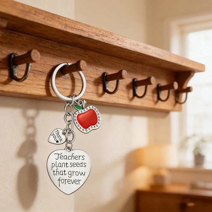 Personalized Teacher Appreciation Gifts for Women/Men, Custom Keychain for Teacher, End of Year Teacher Gifts, Teacher Retirement Gifts 2026