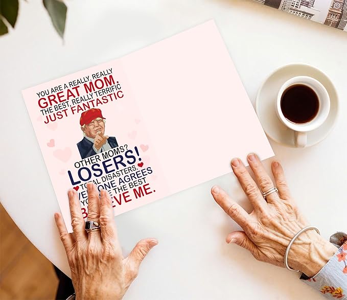 Funny Mothers Day Card Gifts for Mom, Wife - Mothers Day Gifts for Mom from Daughter, Son, Kids, Husband on Mothers Day - Heartfelt Message to Mother, Perfect for Birthday, Mothers Day Gifts, Humorous Mom Greeting Cards, Premium Quality