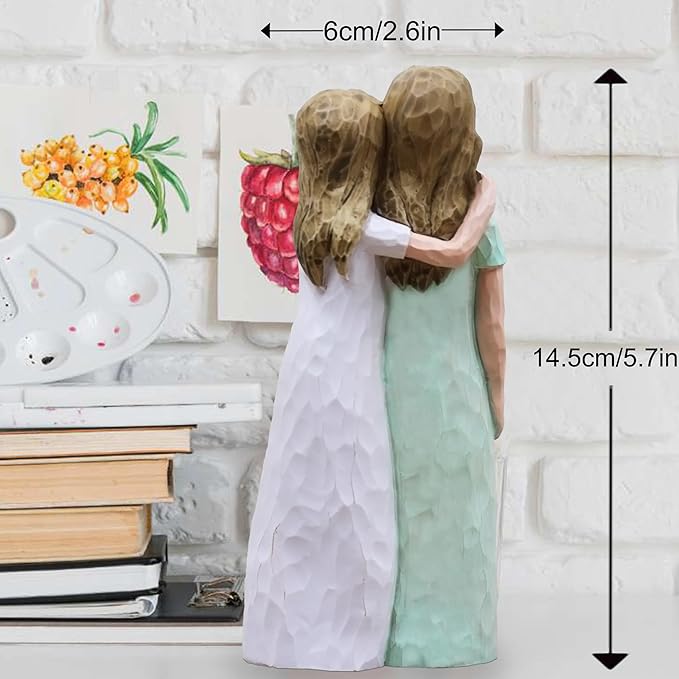 Gifts for Mom, Birthday Gifts for Mom from Daughter, Sculpted Hand-Painted Figurine (Green)