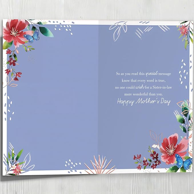 Happy Mothers Day Card Gifts for Sister in Law, Sister-in-Law Mother's Day Card, Mothers Day Gift Ideas