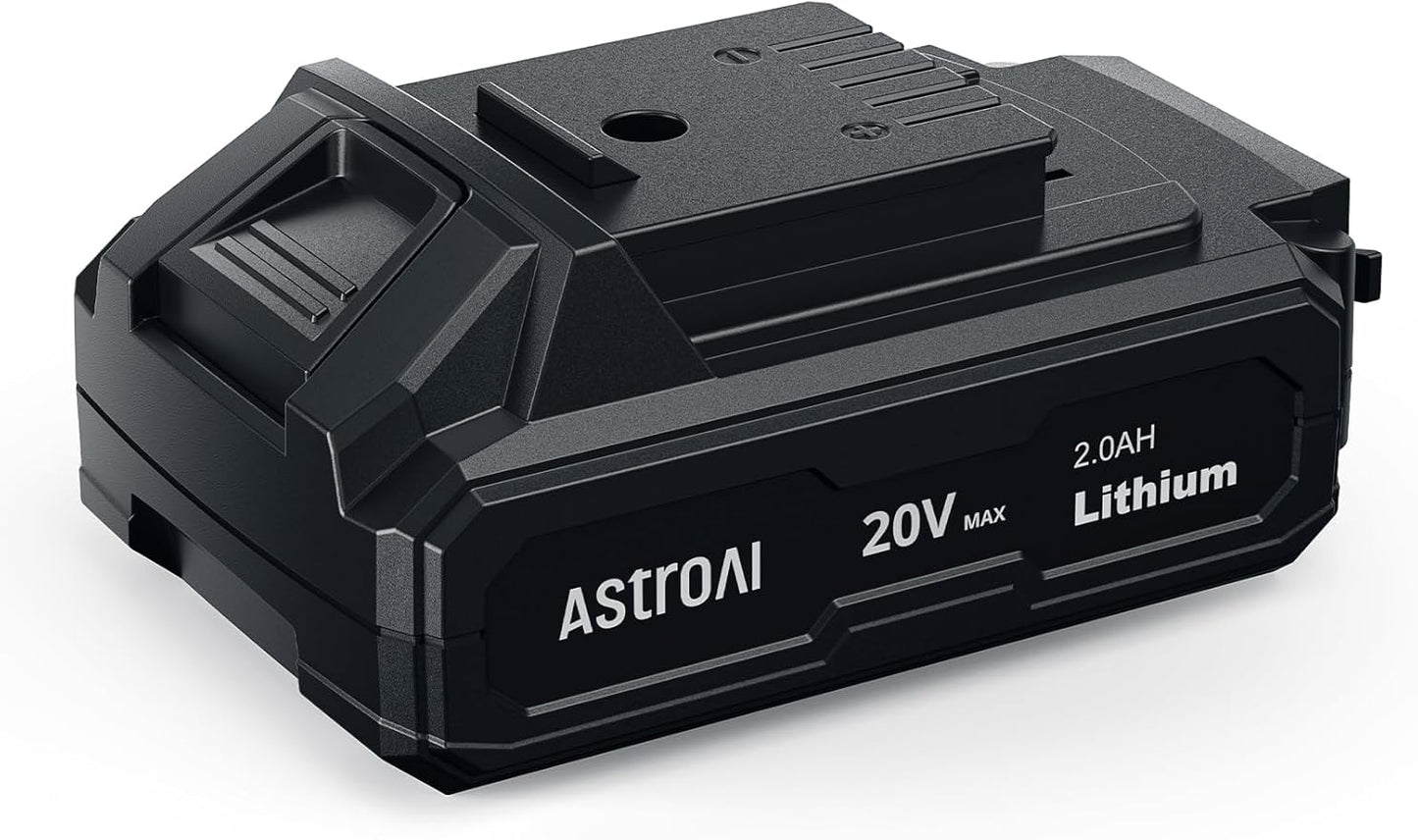 AstroAI 20V MAX Rechargeable Li-ion Battery for MC3 / C2 with Real-time Capacity Indicator USB Output Only Compatible Product