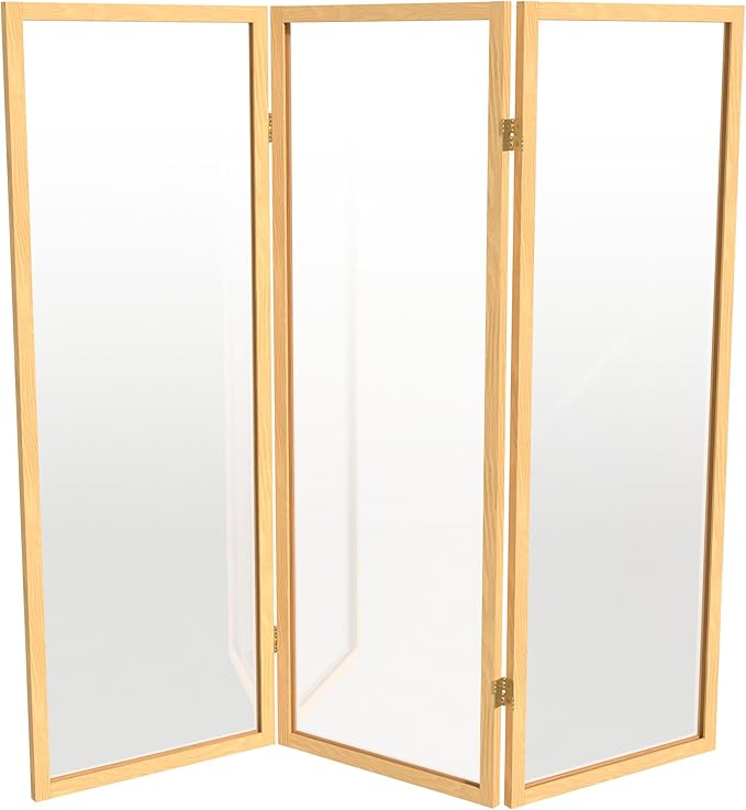 4 ft. Short Clear Plastic Partition Natural 4 Panel