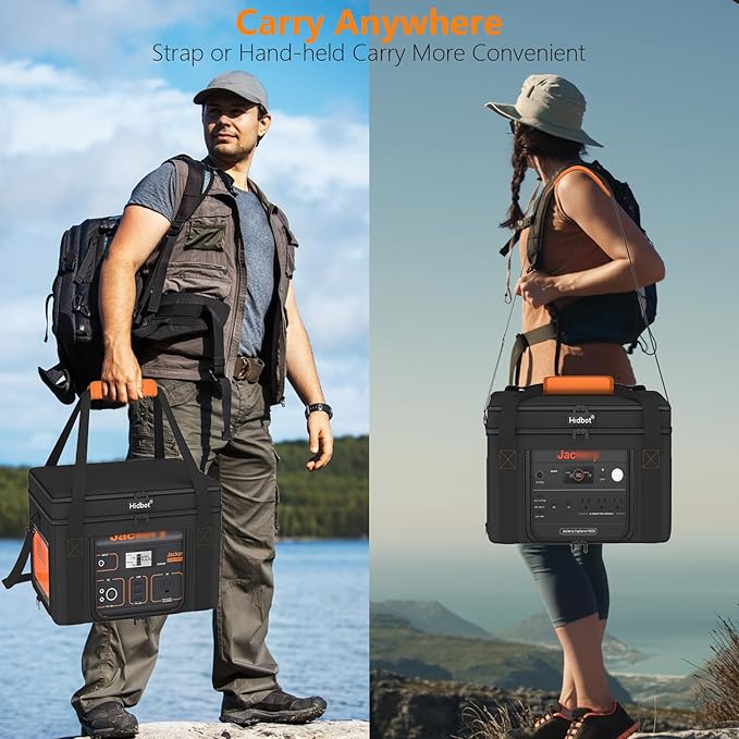 Travel Carrying Case for Jackery Explorer 500,Portable Power Station Storage Bag Fits Jackery Explorer 500 with Waterproof Bottom, Side Ventilation Double Layer for Jackery Accessories,Bag Only